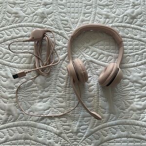 Logitech Pink USB Headset with Microphone